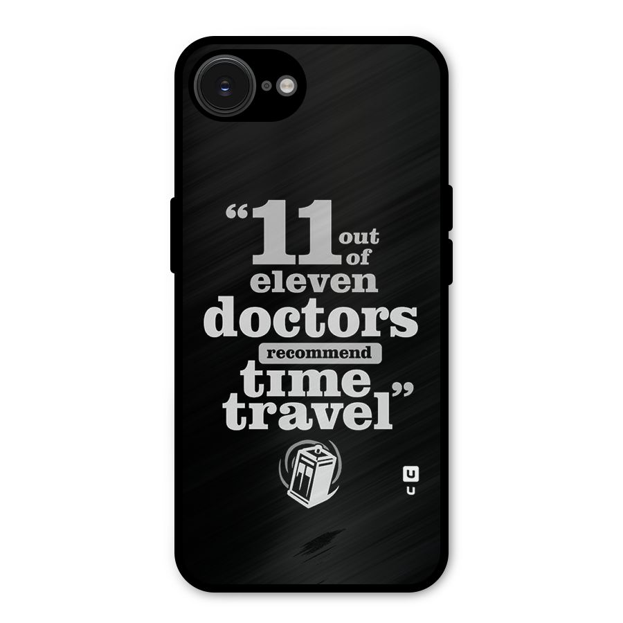 Doctors Recommend Time Travel Metal Back Case for iPhone 16e