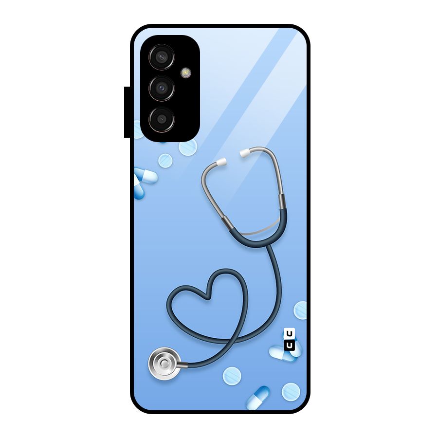 Doctors Stethoscope Glass Back Case for Galaxy F13
