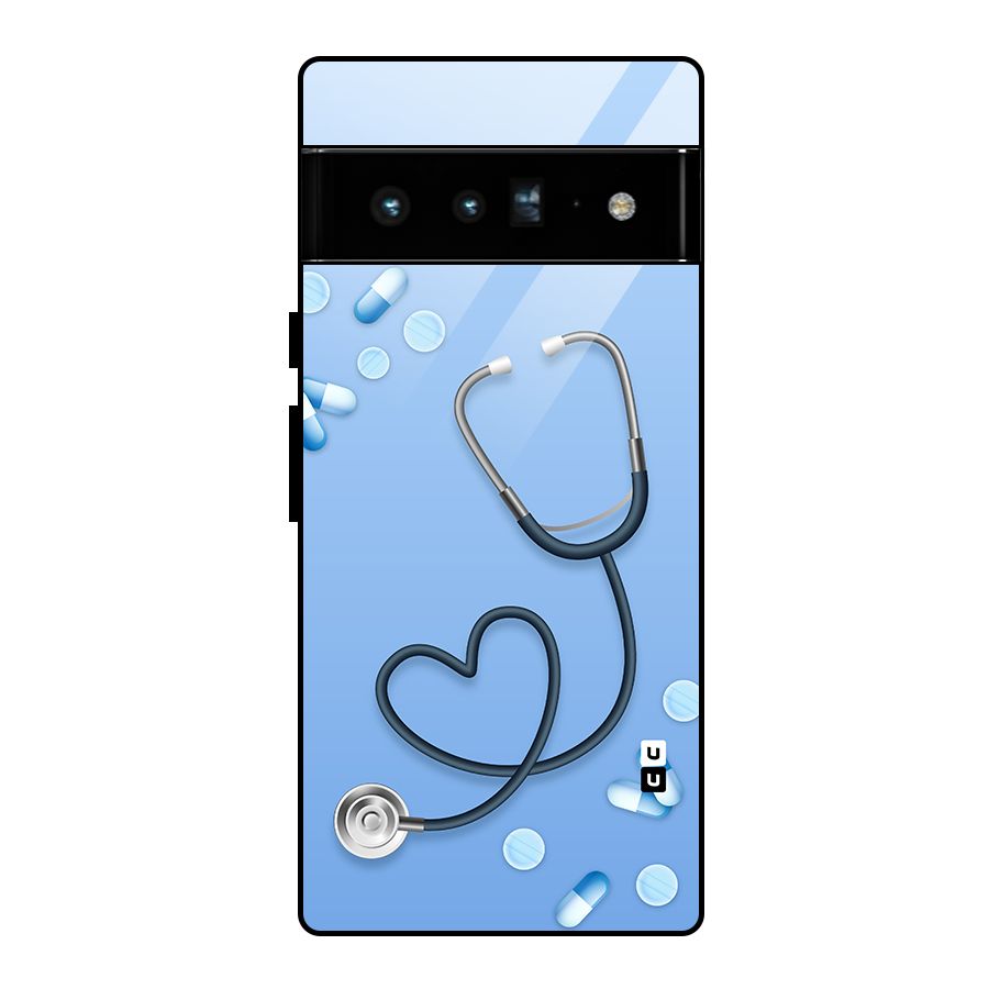 Doctors Stethoscope Glass Back Case for Google Pixel 6 Pro