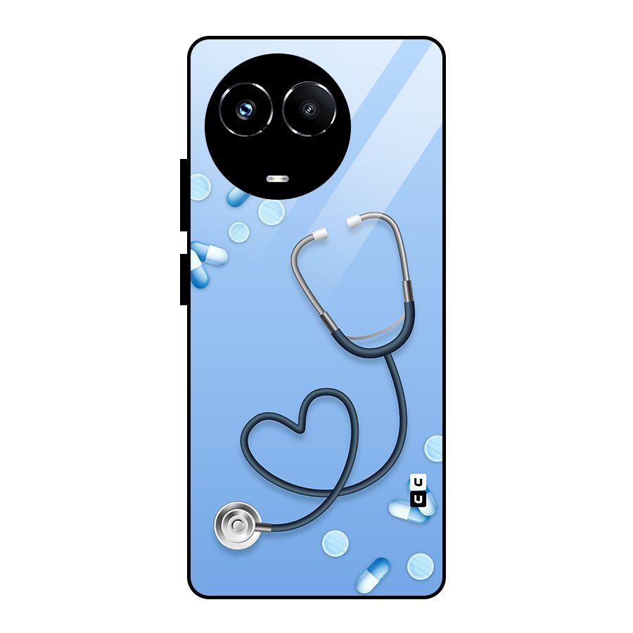 Doctors Stethoscope Glass Back Case for Realme Narzo 60X