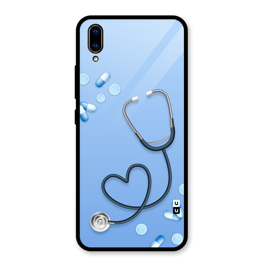 Doctors Stethoscope Glass Back Case for Vivo V11 Pro