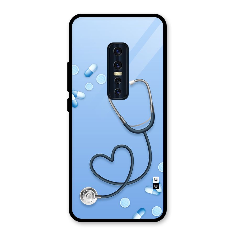 Doctors Stethoscope Glass Back Case for Vivo V17 Pro