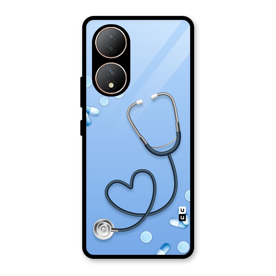 Doctors Stethoscope Glass Back Case for Vivo Y100A
