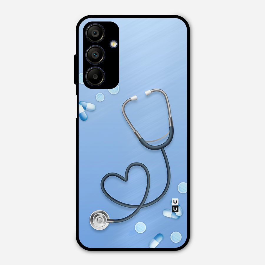 Doctors Stethoscope Metal Back Case for Galaxy A15 5G