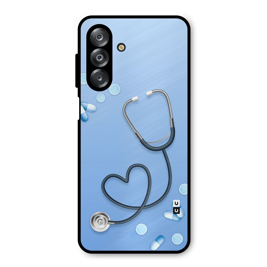 Doctors Stethoscope Metal Back Case for Galaxy A26