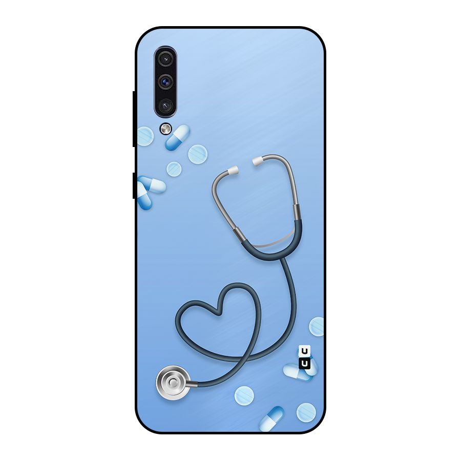 Doctors Stethoscope Metal Back Case for Galaxy A30s
