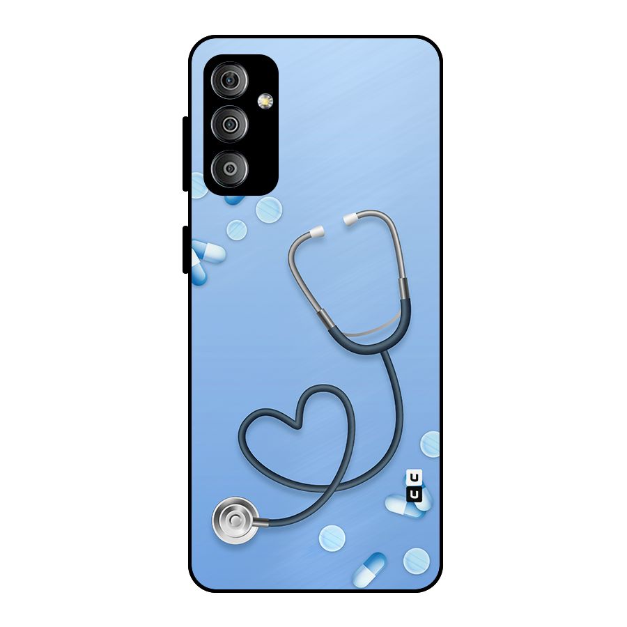 Doctors Stethoscope Metal Back Case for Galaxy F23