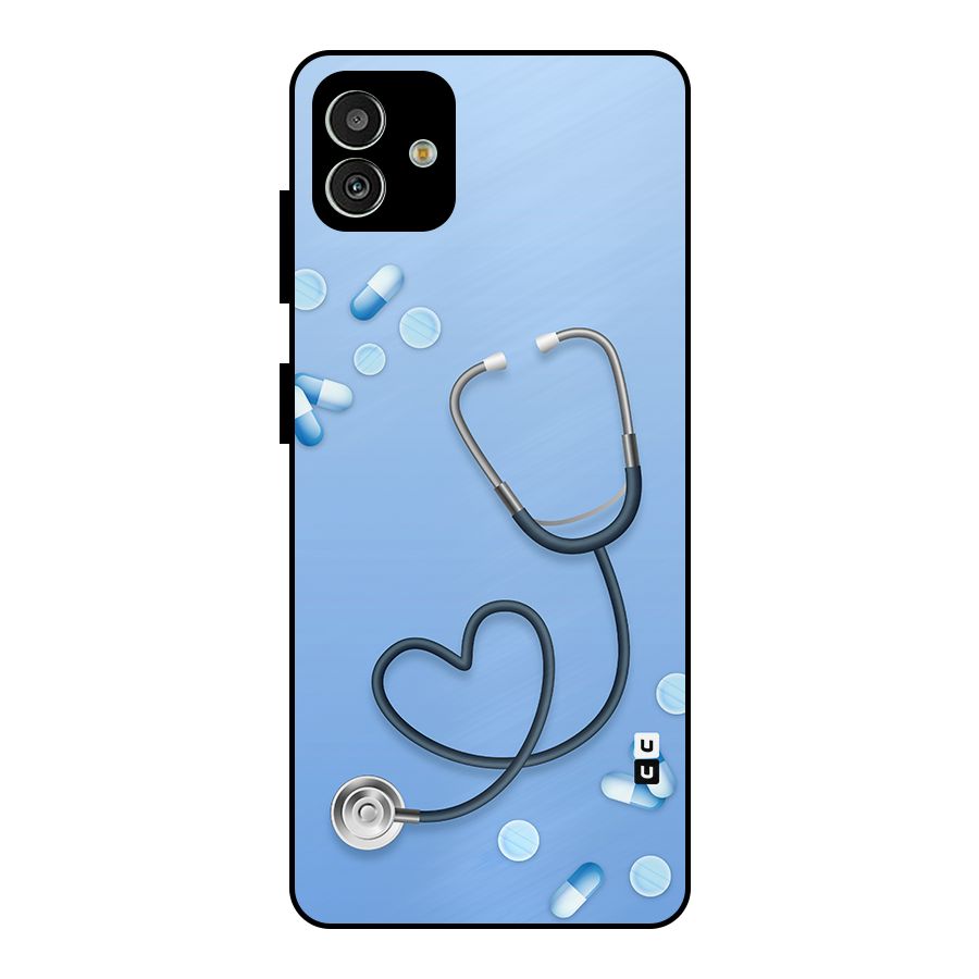 Doctors Stethoscope Metal Back Case for Galaxy M13 5G