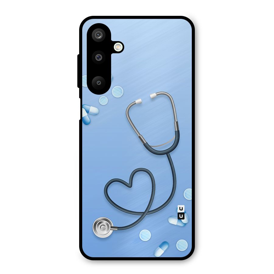 Doctors Stethoscope Metal Back Case for Galaxy M16