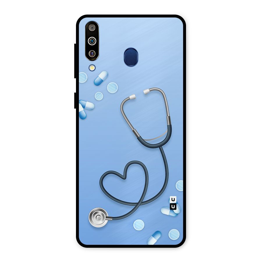 Doctors Stethoscope Metal Back Case for Galaxy M30