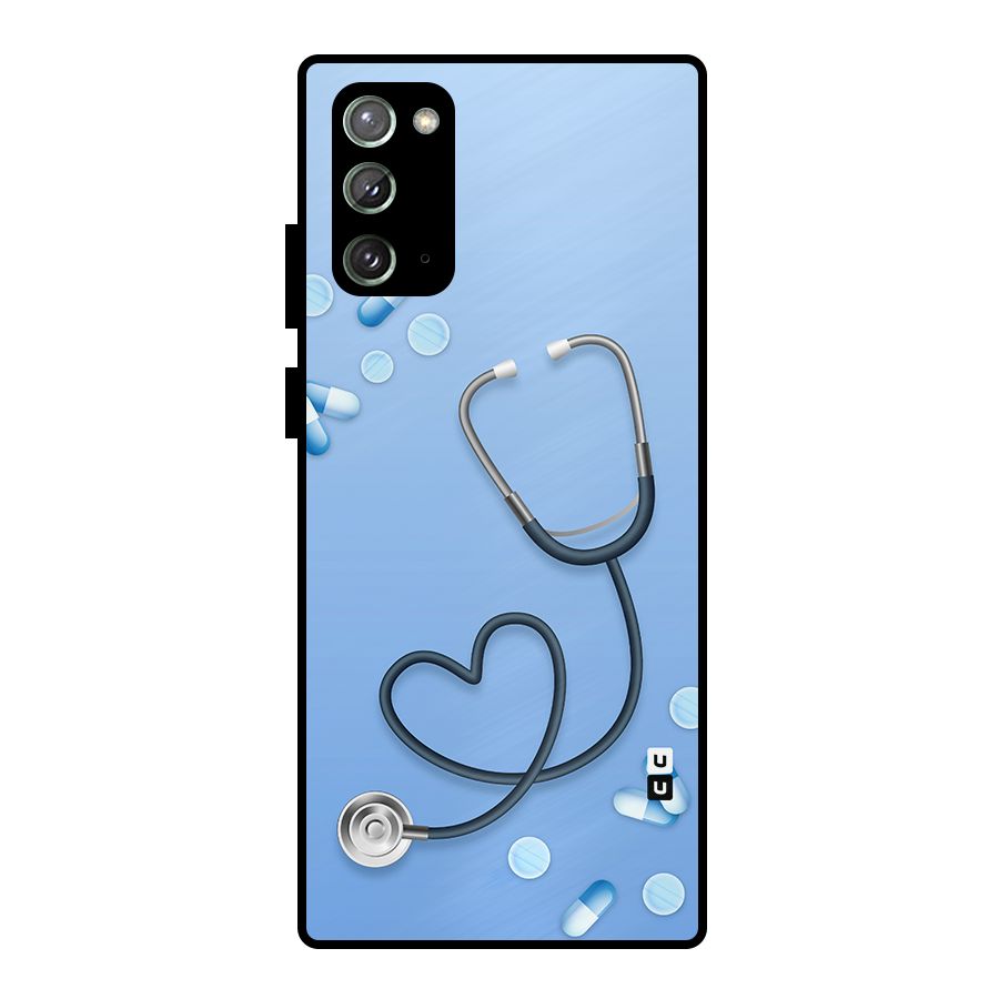 Doctors Stethoscope Metal Back Case for Galaxy Note 20