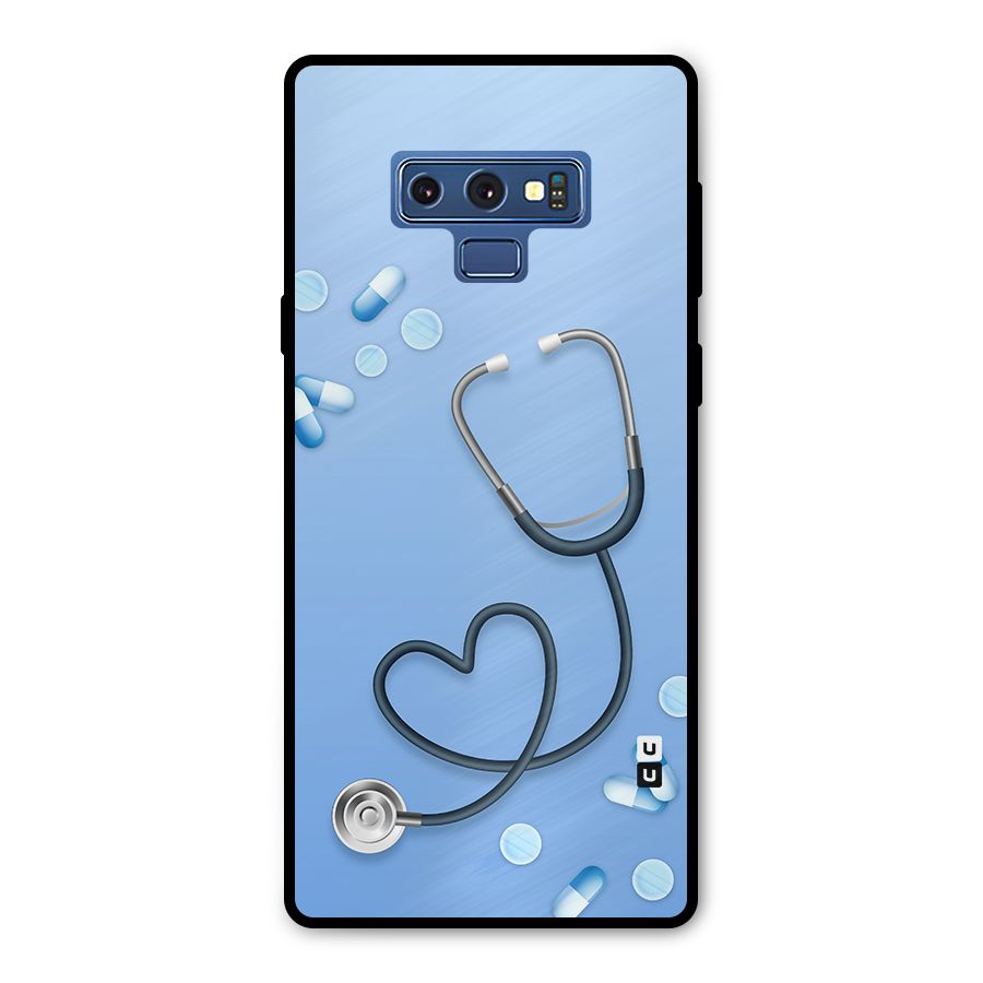 Doctors Stethoscope Metal Back Case for Galaxy Note 9