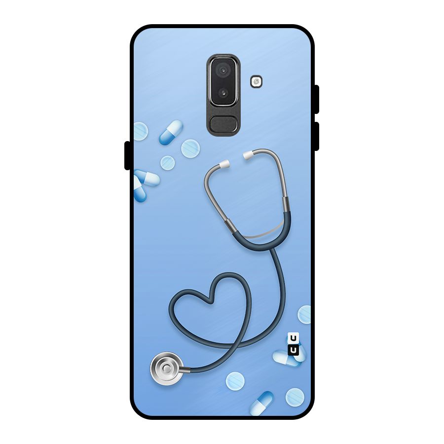 Doctors Stethoscope Metal Back Case for Galaxy On8 (2018)