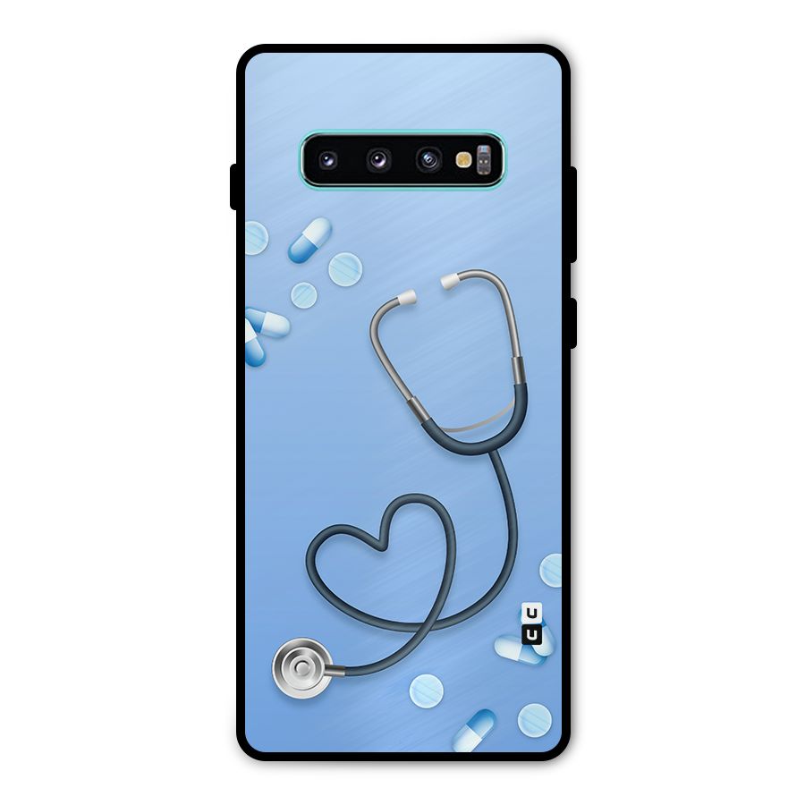 Doctors Stethoscope Metal Back Case for Galaxy S10 Plus