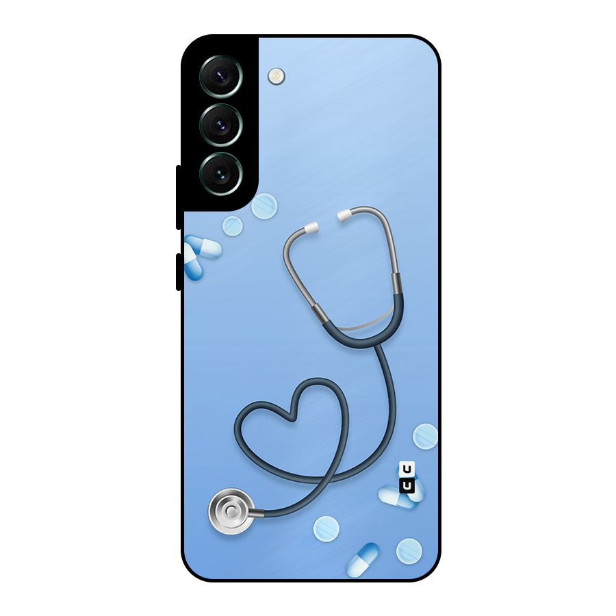 Doctors Stethoscope Metal Back Case for Galaxy S22 Plus 5G