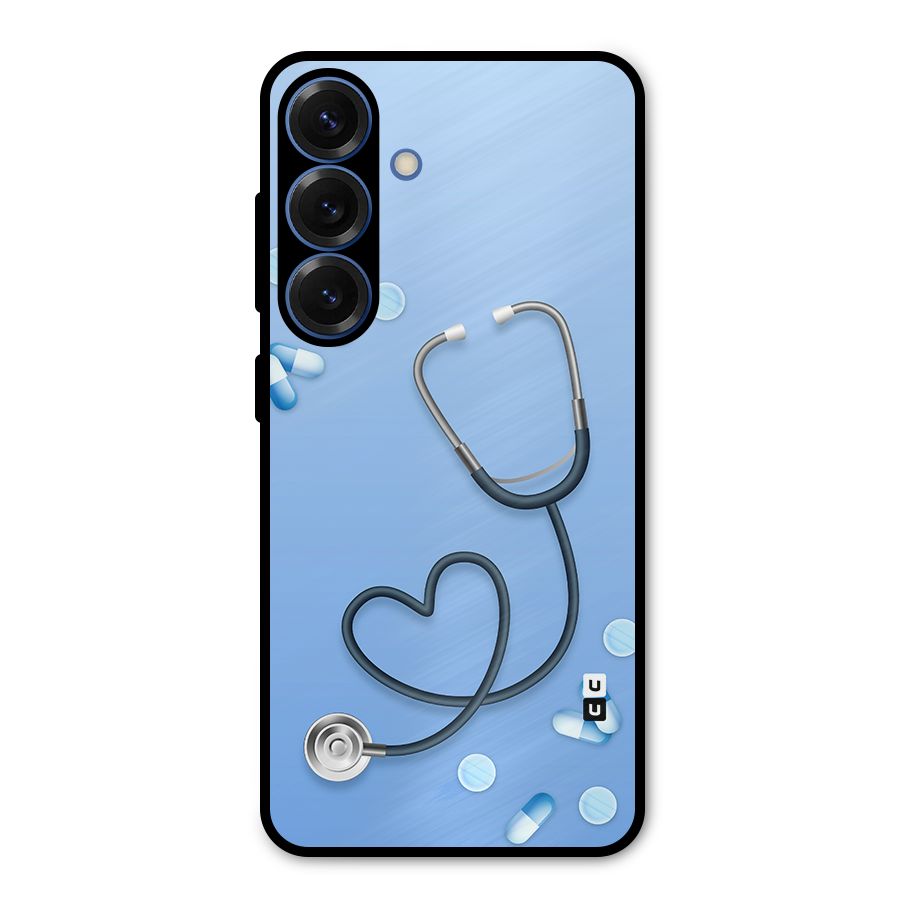Doctors Stethoscope Metal Back Case for Galaxy S25