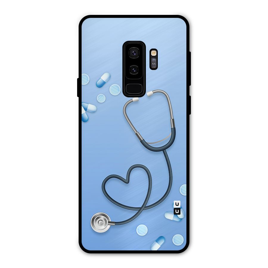 Doctors Stethoscope Metal Back Case for Galaxy S9 Plus