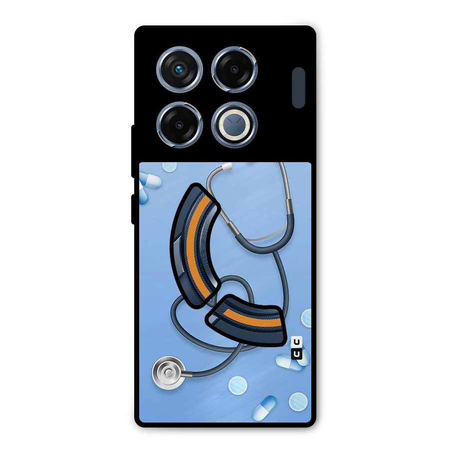 Doctors Stethoscope Metal Back Case for Infinix GT 20 Pro