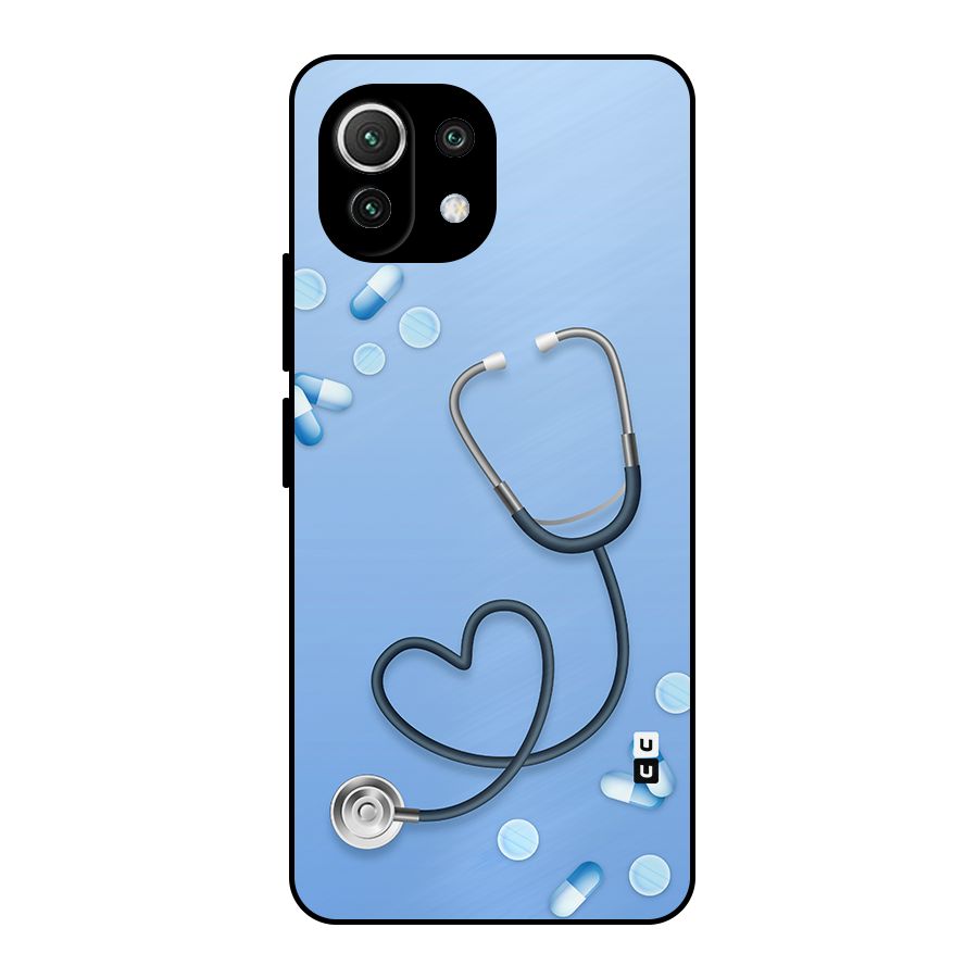 Doctors Stethoscope Metal Back Case for Mi 11 Lite NE 5G