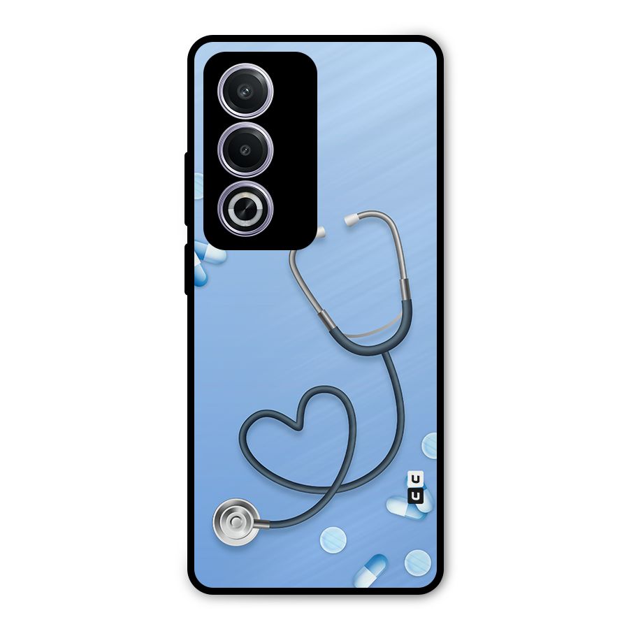 Doctors Stethoscope Metal Back Case for Oppo A3 Pro