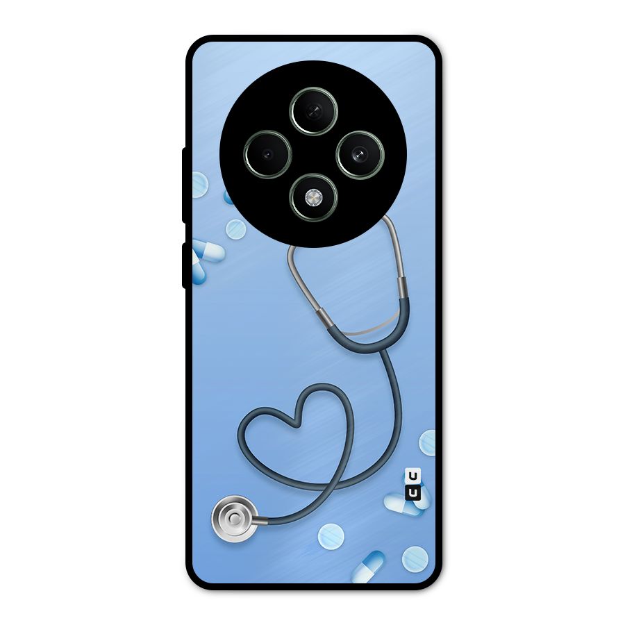 Doctors Stethoscope Metal Back Case for Oppo F27