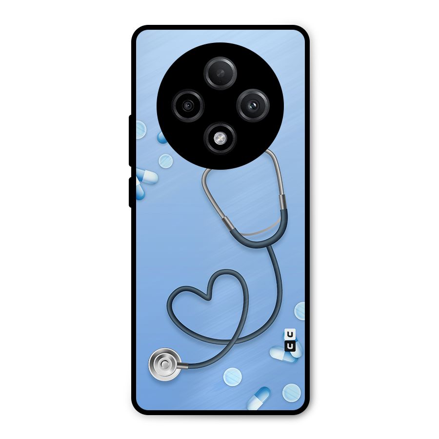 Doctors Stethoscope Metal Back Case for Oppo F27 Pro Plus