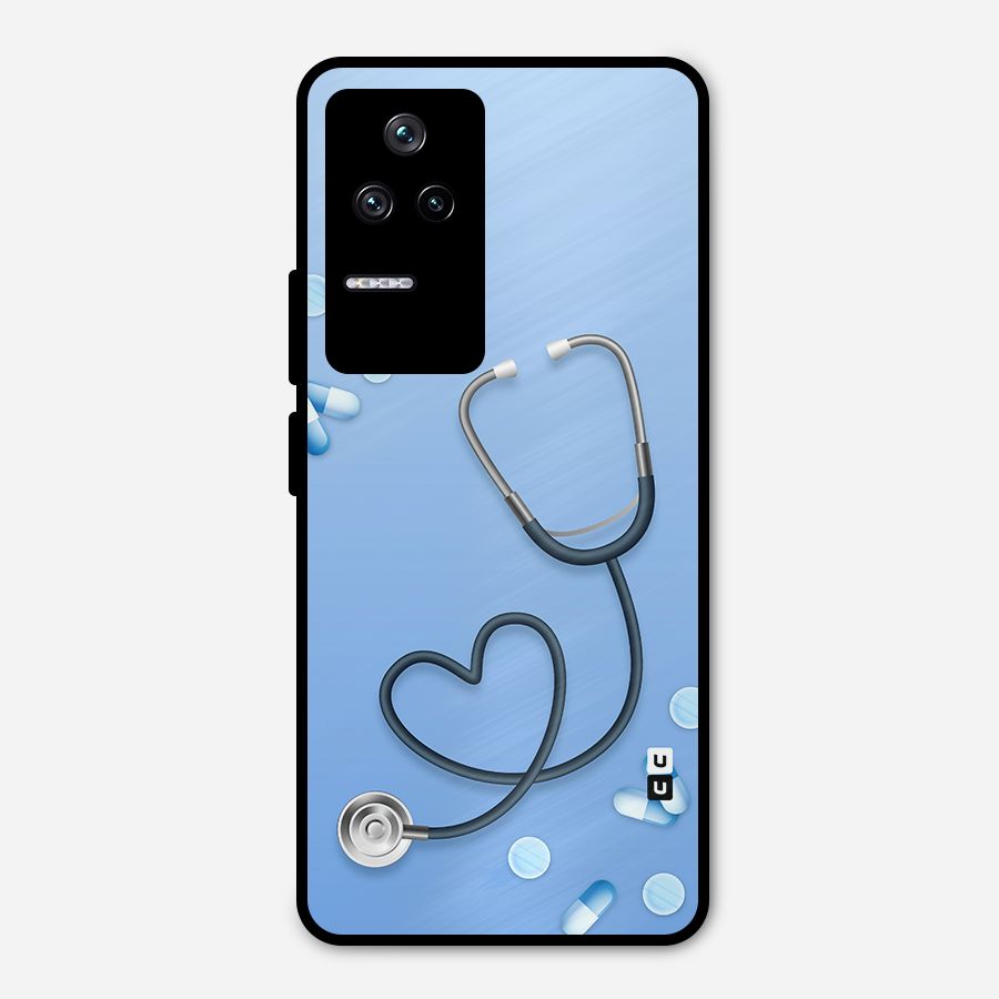 Doctors Stethoscope Metal Back Case for Poco F4 5G