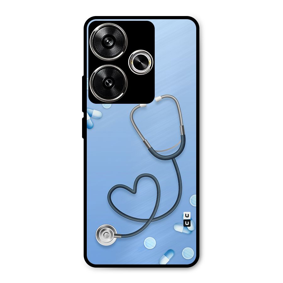 Doctors Stethoscope Metal Back Case for Poco F6