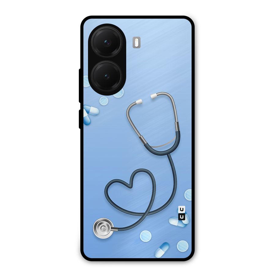 Doctors Stethoscope Metal Back Case for Poco X7 Pro