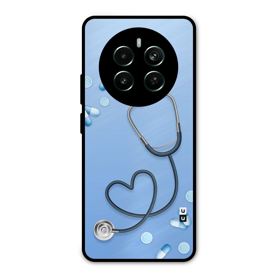 Doctors Stethoscope Metal Back Case for Realme 12 Plus