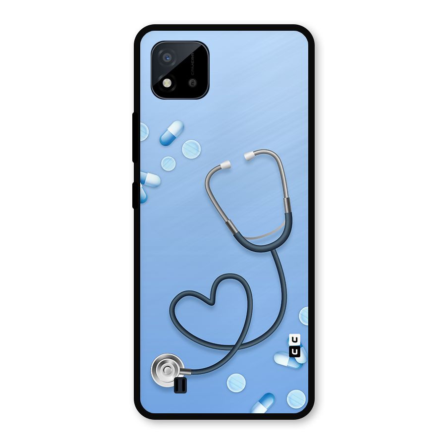 Doctors Stethoscope Metal Back Case for Realme C11 2021