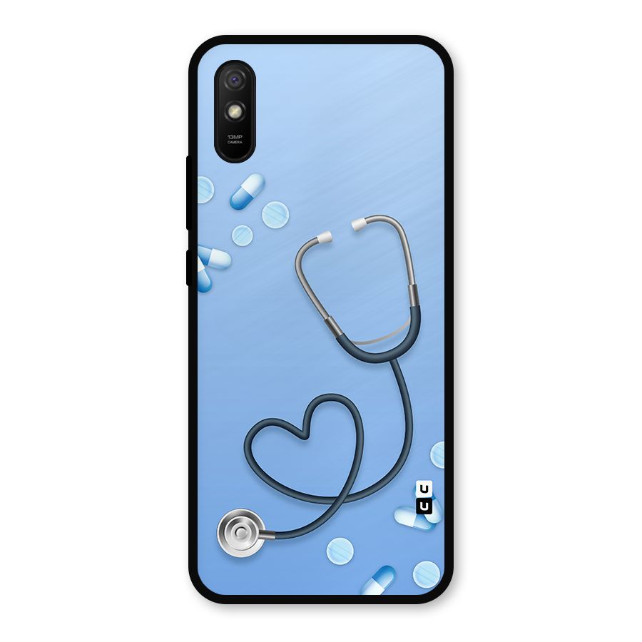 Doctors Stethoscope Metal Back Case for Redmi 9a