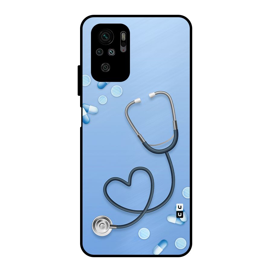 Doctors Stethoscope Metal Back Case for Redmi Note 11 SE