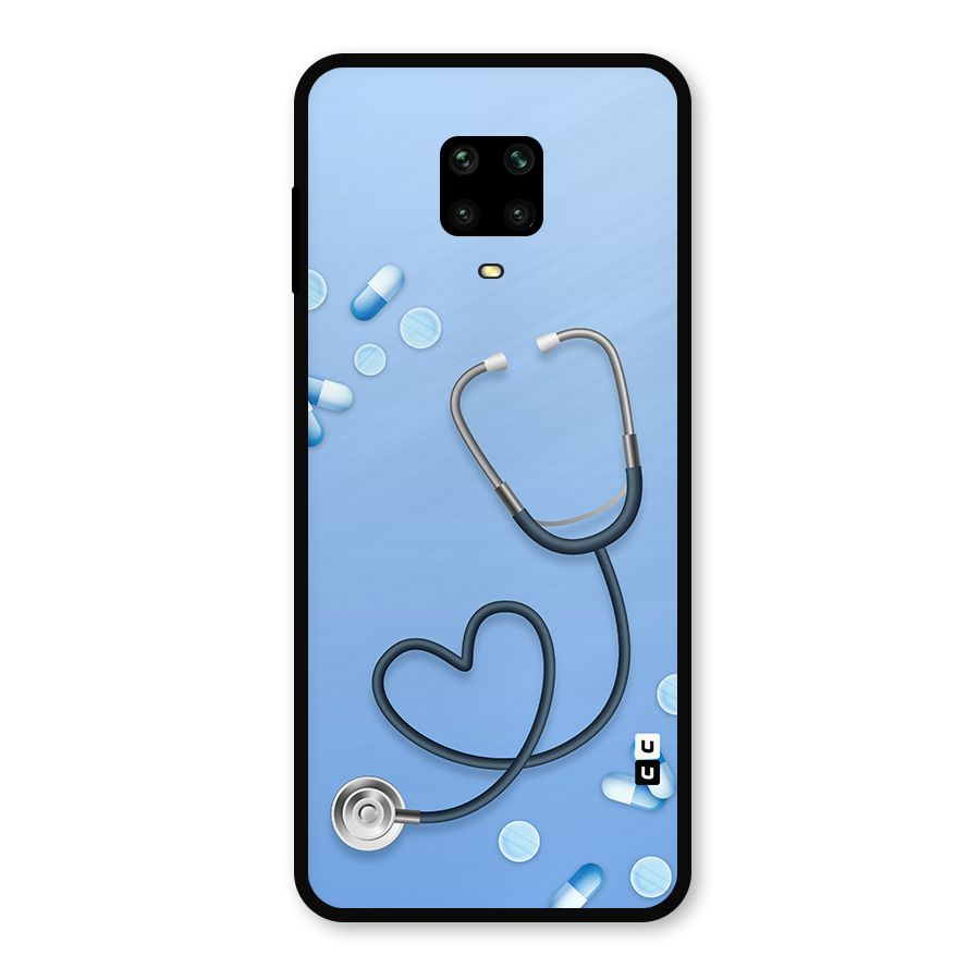Doctors Stethoscope Metal Back Case for Redmi Note 9 Pro
