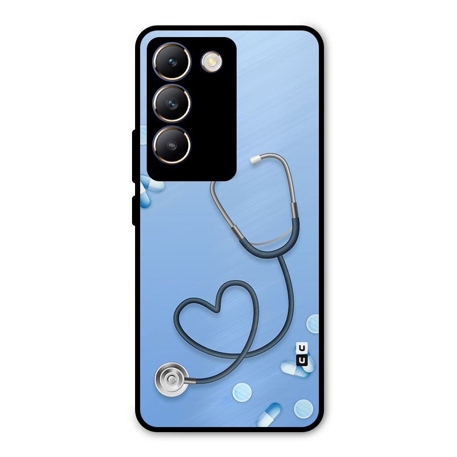 Doctors Stethoscope Metal Back Case for Vivo T3 5G