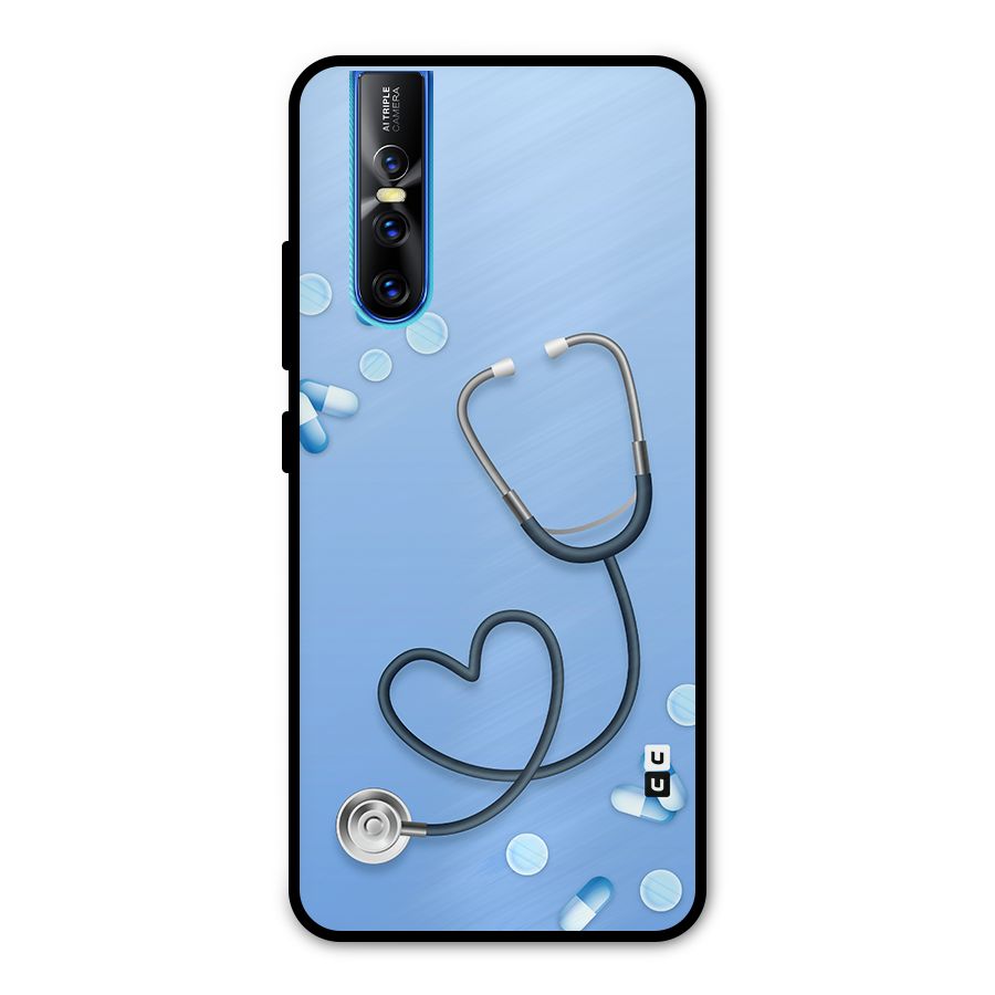 Doctors Stethoscope Metal Back Case for Vivo V15 Pro