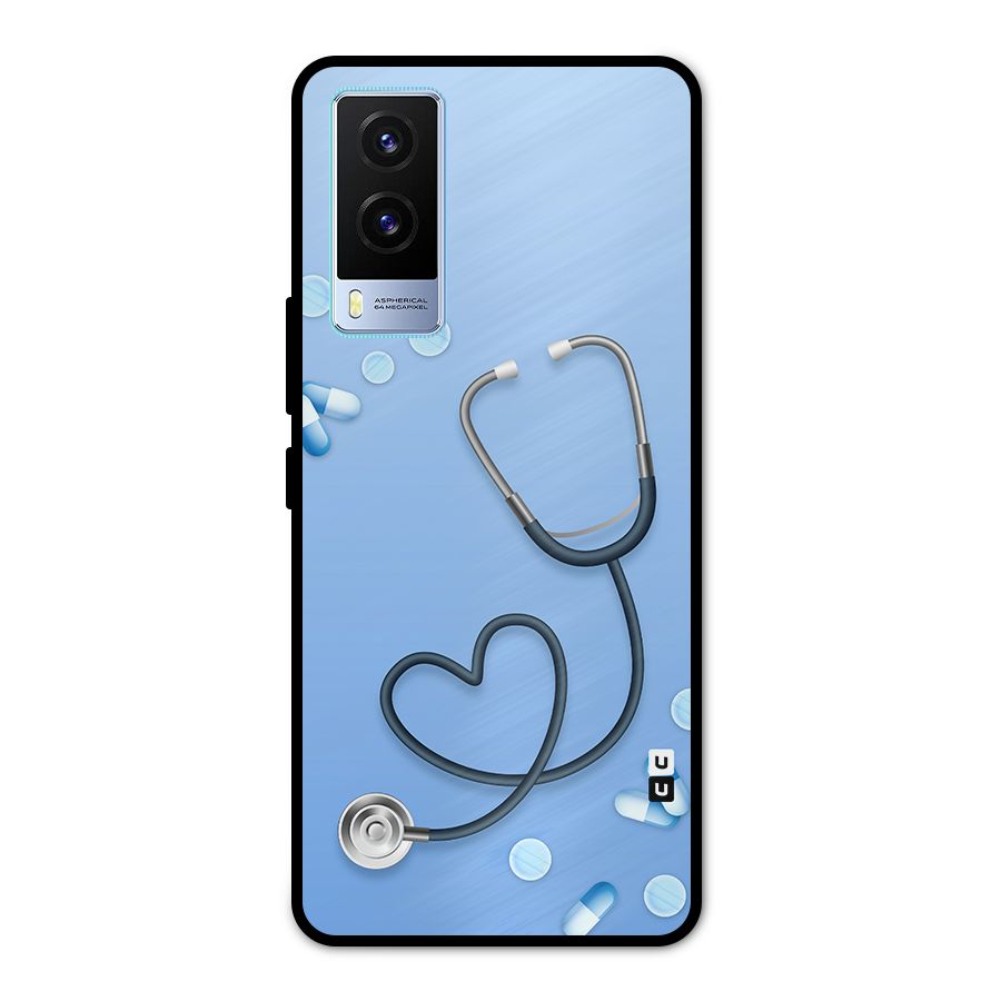 Doctors Stethoscope Metal Back Case for Vivo V21e 5G