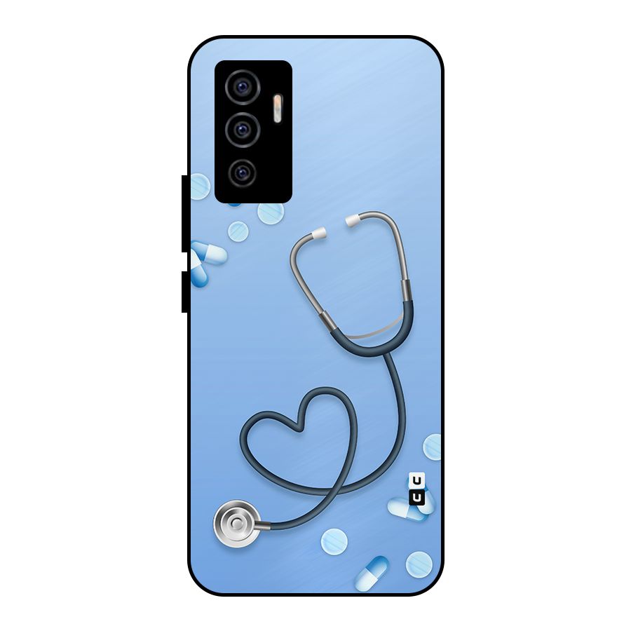 Doctors Stethoscope Metal Back Case for Vivo V23e