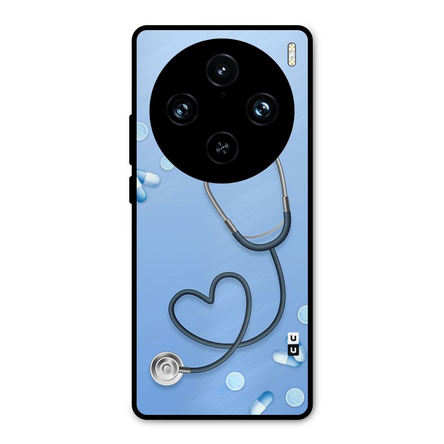 Doctors Stethoscope Metal Back Case for Vivo X100 Pro