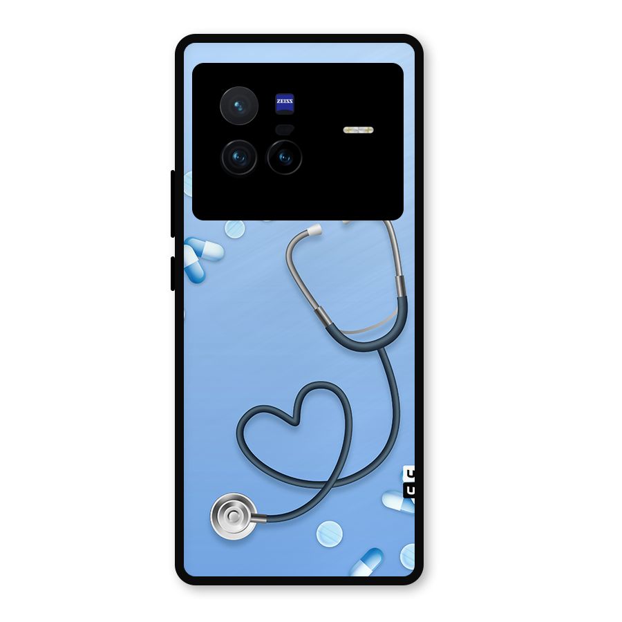 Doctors Stethoscope Metal Back Case for Vivo X80