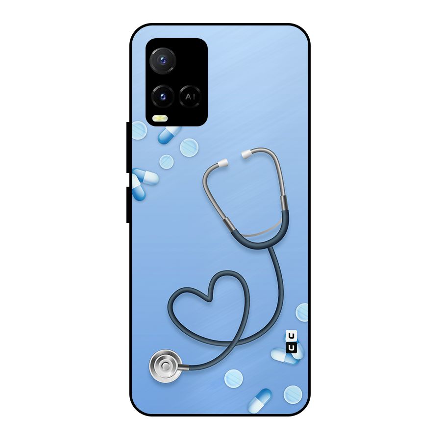 Doctors Stethoscope Metal Back Case for Vivo Y21T
