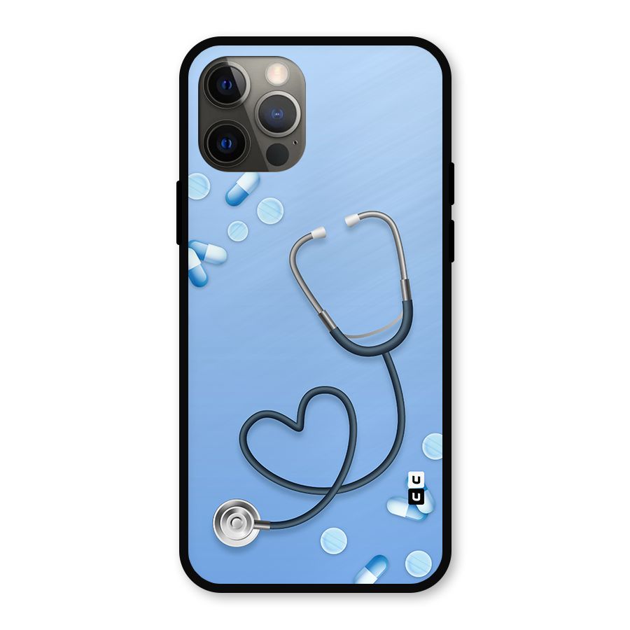 Doctors Stethoscope Metal Back Case for iPhone 12 Pro