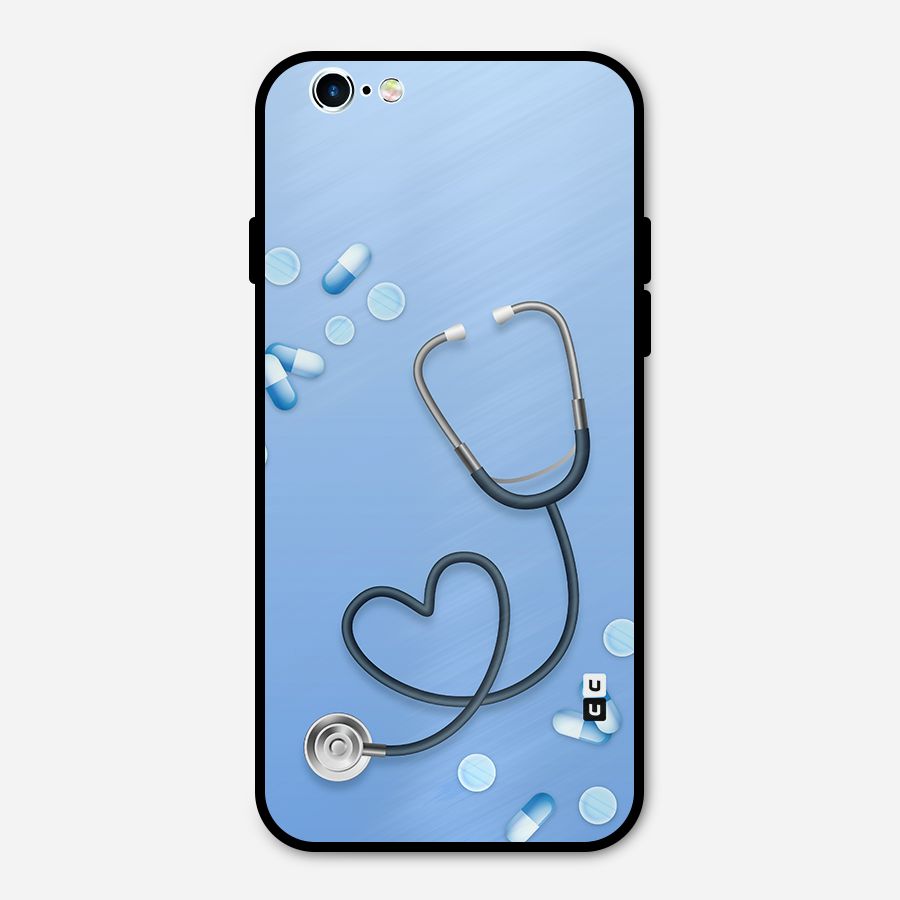 Doctors Stethoscope Metal Back Case for iPhone 6 6s