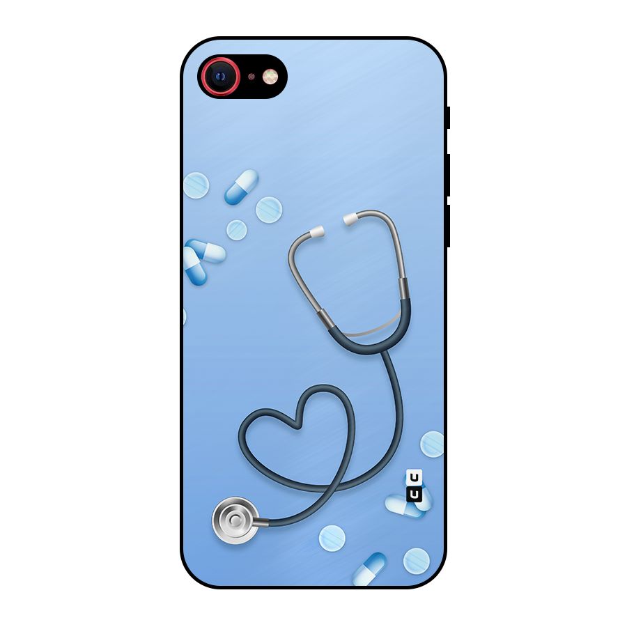 Doctors Stethoscope Metal Back Case for iPhone SE 2022