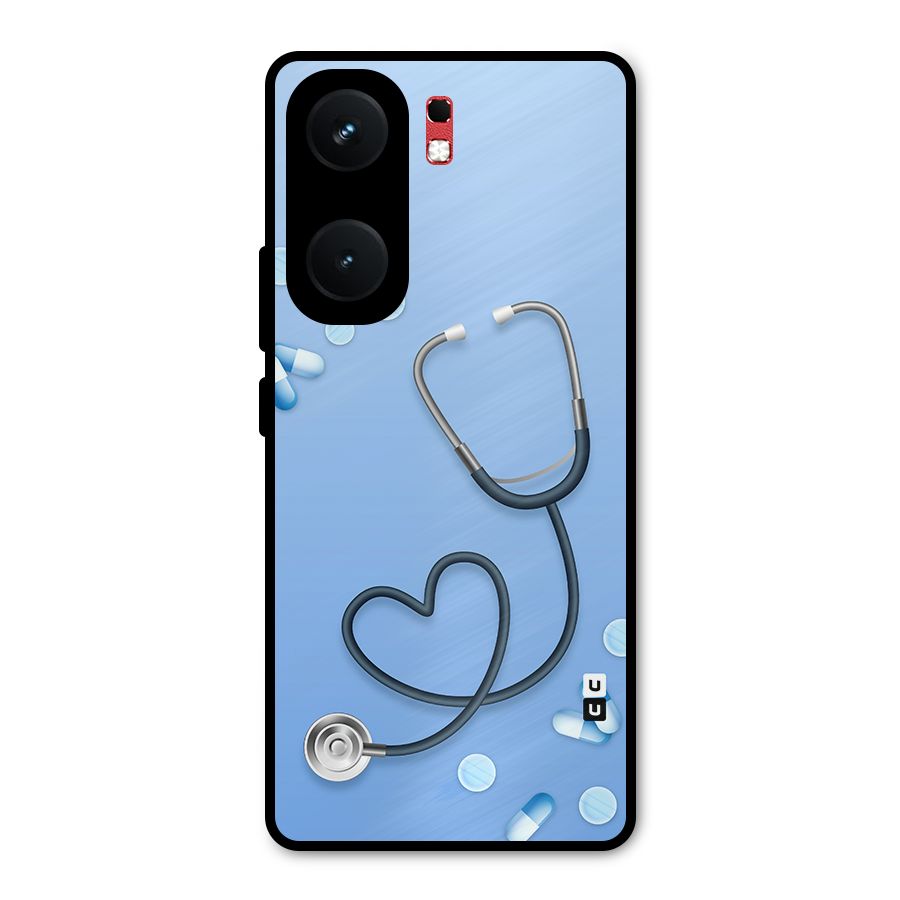 Doctors Stethoscope Metal Back Case for iQOO Neo 9 Pro