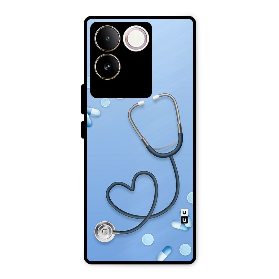 Doctors Stethoscope Metal Back Case for iQOO Z7 Pro