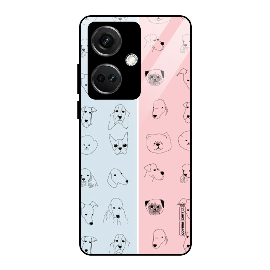 Dog Cat And Cow Glass Back Case for OnePlus Nord CE 3 5G