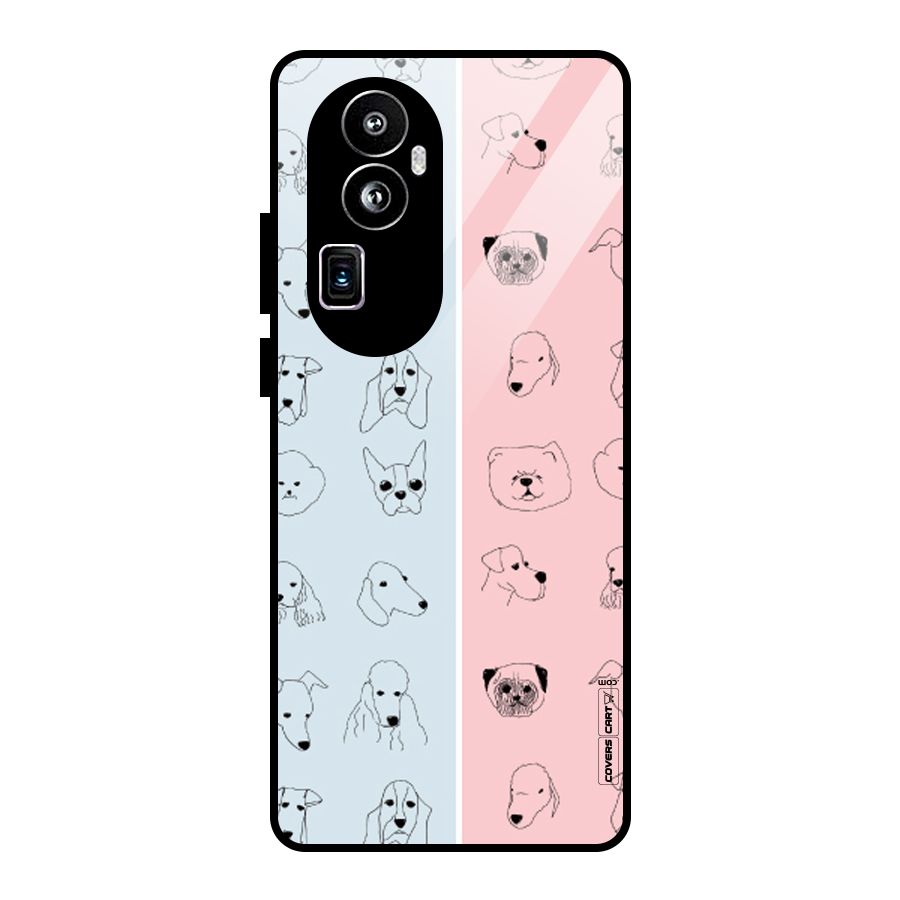 Dog Cat And Cow Glass Back Case for Oppo Reno10 Pro Plus
