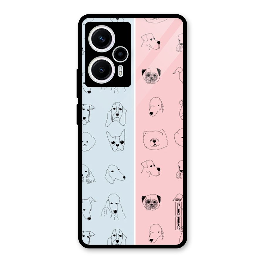 Dog Cat And Cow Glass Back Case for Poco F5