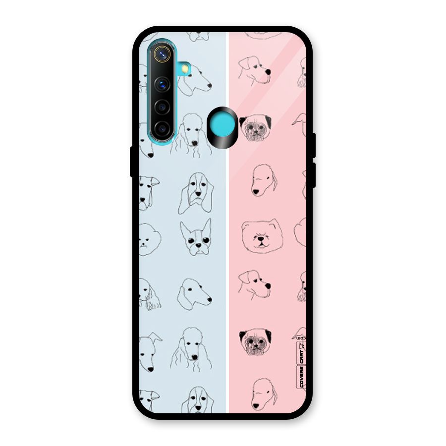 Dog Cat And Cow Glass Back Case for Realme 5